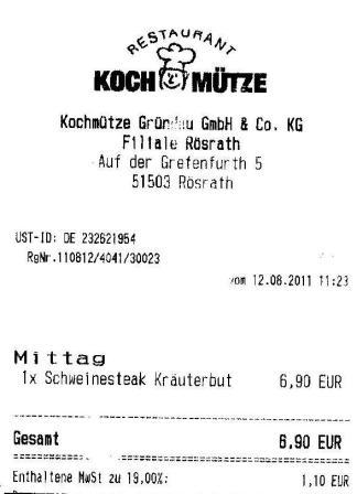 idme Höffner Kochmütze Restaurant